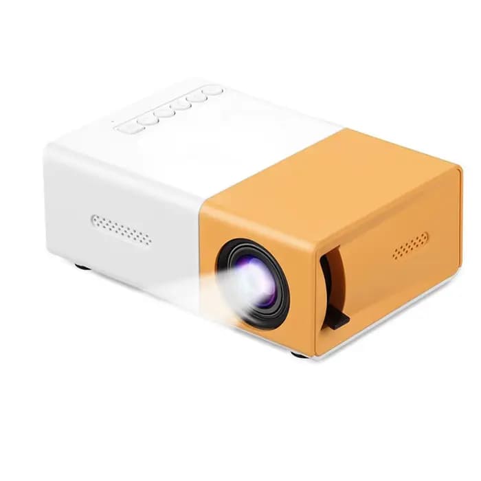 Mini projecteur 1080P avec haut-parleur intégré, télécommande, projecteur portable, cadeaux d'Hallow
