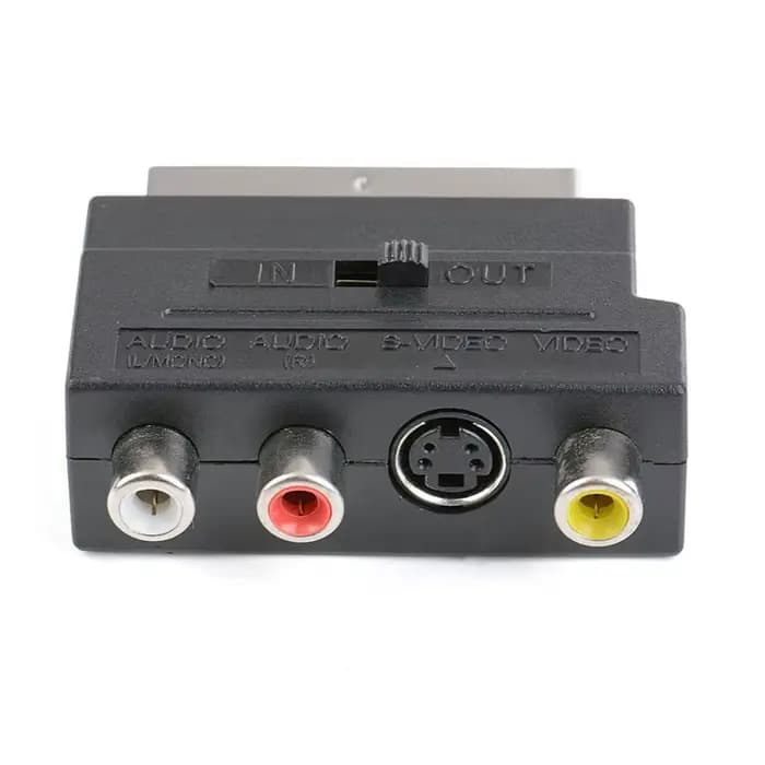 Adaptateur TV AV 21 broches RGB Scart vers 3 RCA s-vidéo