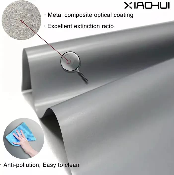 XIAOHUI projecteur Simple extérieur Polyester rideau souple 16:9 150 pouces Portable HD 4K écran de Projection de film