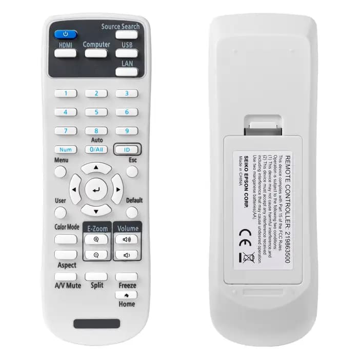 Nouvelle utilisation de télécommande pour budgétaire Epson EB-W49 EB-X49 EB-E20 EB-FH52 EB-W52 EB-W51 EB-FH06 EB-W06
