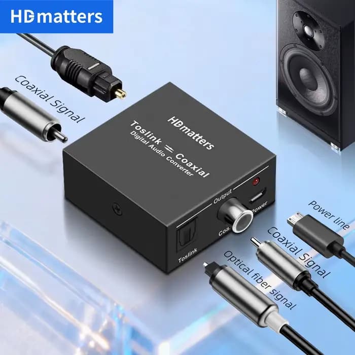 Convertisseur audio numérique bidirectionnel RCA numérique coaxial vers optique toslink convertisseu