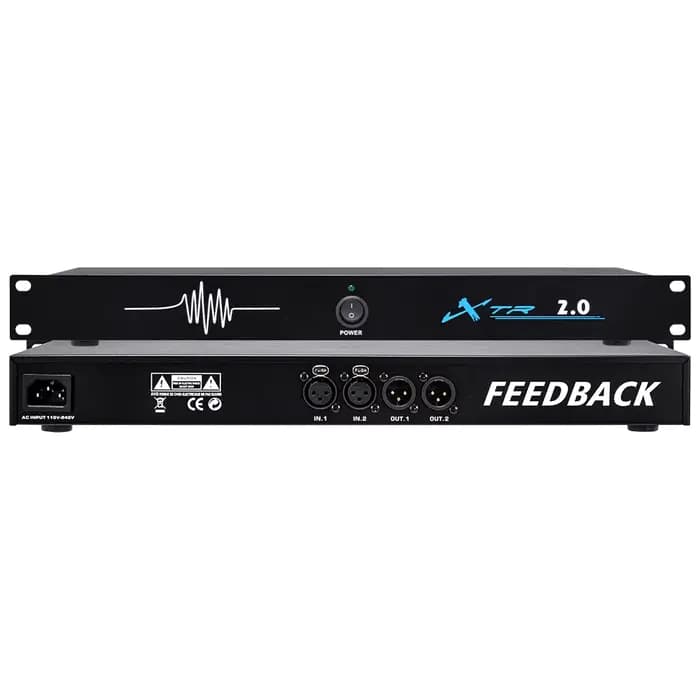 Processeur audio numérique XTR 6.0 4.0 2.0 avec suppresseur de rétroaction numérique et six vitesses