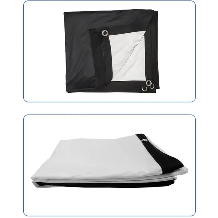 Écran de projection portable LEJIADA en soie de lait à fond noir