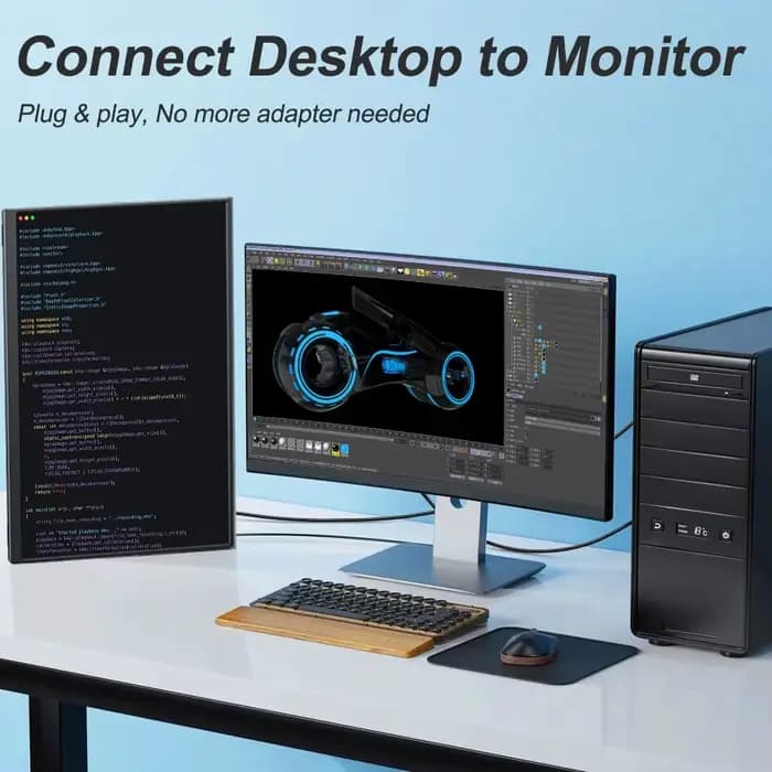 Adaptateur DisplayPort vers VGA 1080p Full HD