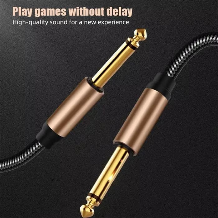 Câble Audio Jack Plaqué Or pour Amplificateur JEmall