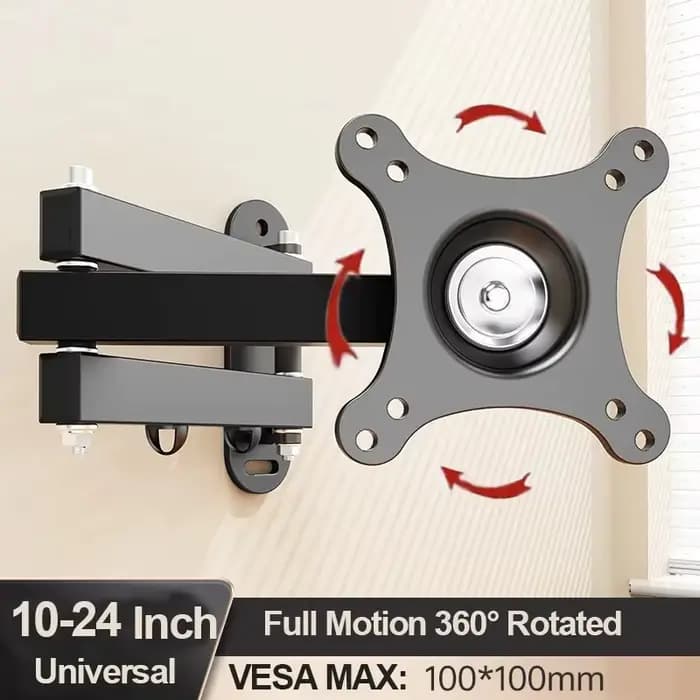 Support mural universel réglable pour TV, support rotatif universel pour moniteur LCD LED de 14 à 32