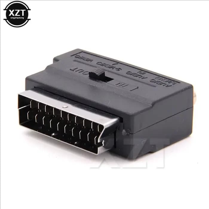 Adaptateur TV AV RGB Scart vers 3 RCA s-vidéo