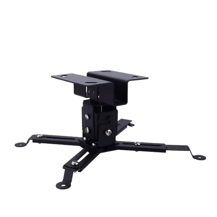 Support de plafond pour projecteur en métal avec hauteur verticale réglable de 12 cm et conception à