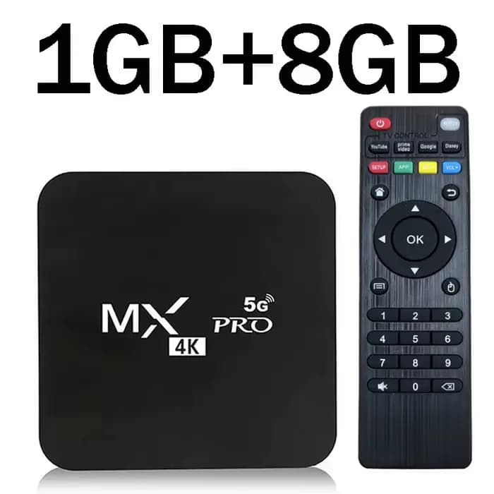 Boîtier TV intelligent IPTV 4K HD Android 11 MX-Pro Amlogic S905 Quad-Core 4G WiFi Lecteur multimédi