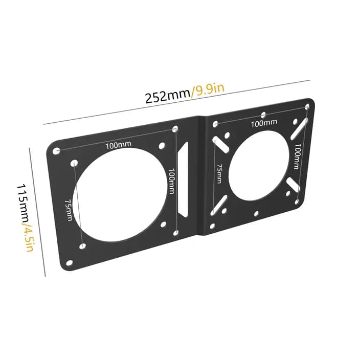 Plaque d'extension d'adaptateur de montage VESA pour montage sur moniteur