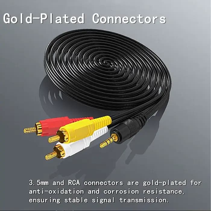 Câble Audio-vidéo RCA 3.5mm à 3
