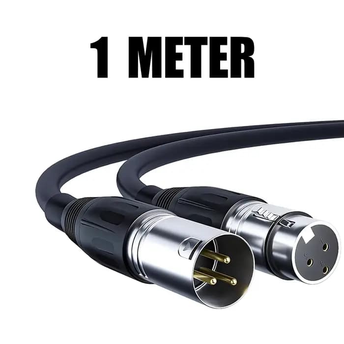 Câble audio XLR mâle-femelle pour sortie et entrée