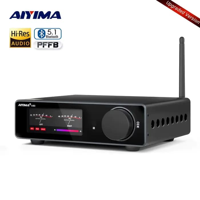 AIYIMA A80 amplificateur de puissance amélioré TPA3255 DAC Bluetooth PFFB stéréo 300Wx2
