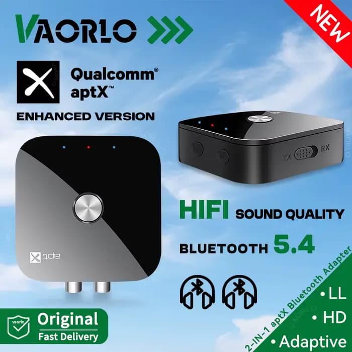 Transmetteur et récepteur audio Bluetooth 5.4 2 en 1 aptX aptX-Adaptive/HD/LL 3