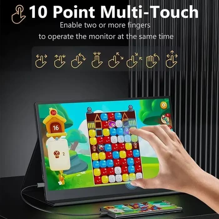 Moniteur Portable à écran tactile AMOLED 4K de 13.3 pouces