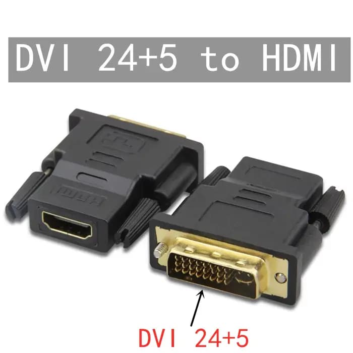 Adaptateur HD Compatible 24 + 1 24 + 5 DVI vers HDMI