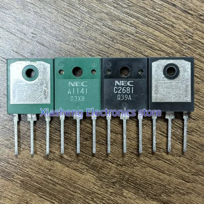 Nouveau Original 2 paires 2SA1141 A1141 + 2SC2681 C2681 TO-3P amplificateur Audio Transistor en Stock