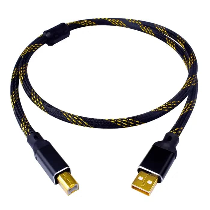 YYAUDIO Hifi USB câble DAC A-B C-B C-C A-C Audio numérique haute qualité OFC argent placage Type A à