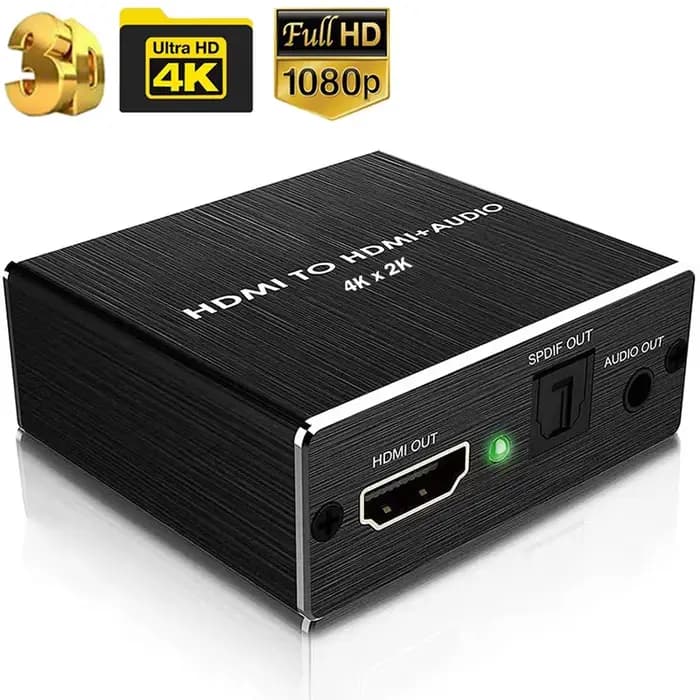 Extracteur Audio HDMI vers HDMI et optique TOSLINK SPDIF + convertisseur d'extracteur Audio stéréo 3