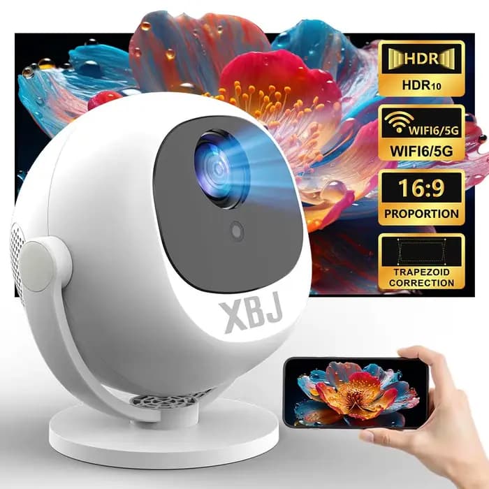 XBJ Mini projecteur de cinéma maison 4K