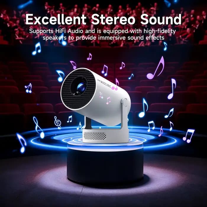 Magcubic 8K Wifi6 projecteur 290ANSI Android 14 double WIFI Allwinner H726 BT5.0 1280*720P Home cinéma extérieur portable HY300 Pro +