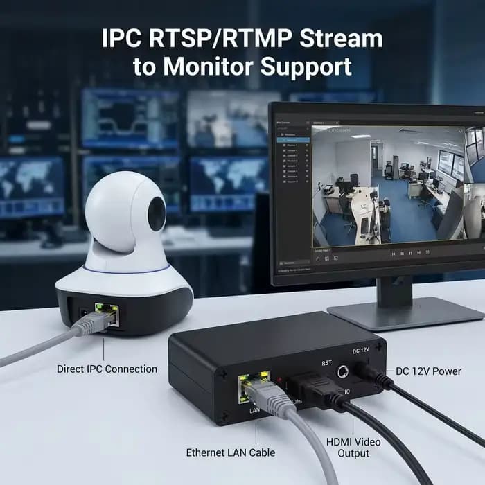 Décodeur vidéo FHD IP vers HDMI