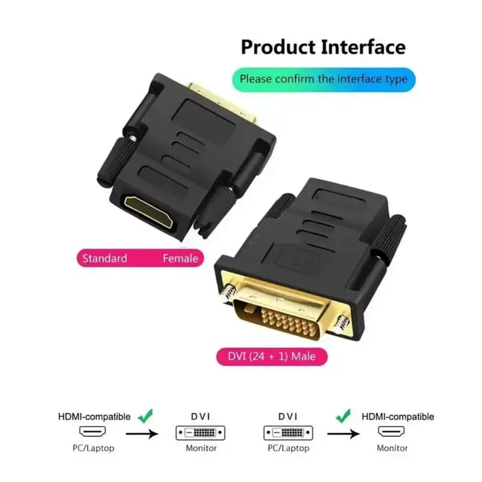 Conversion DVI 24 + 1 vers HDMI