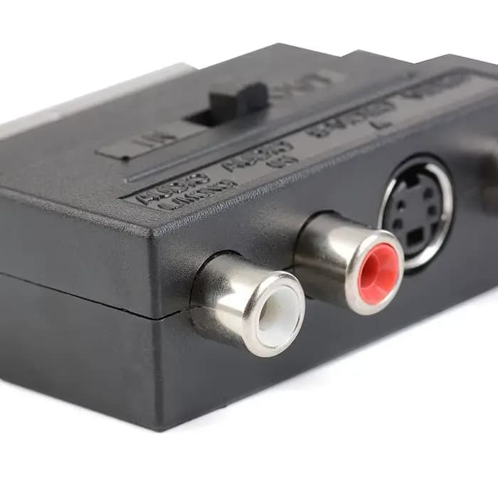 Adaptateur TV AV 21 broches RGB Scart vers 3RCA s-vidéo