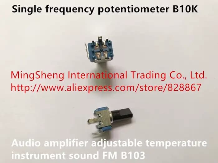 Potentiomètre à fréquence unique 100% B10K