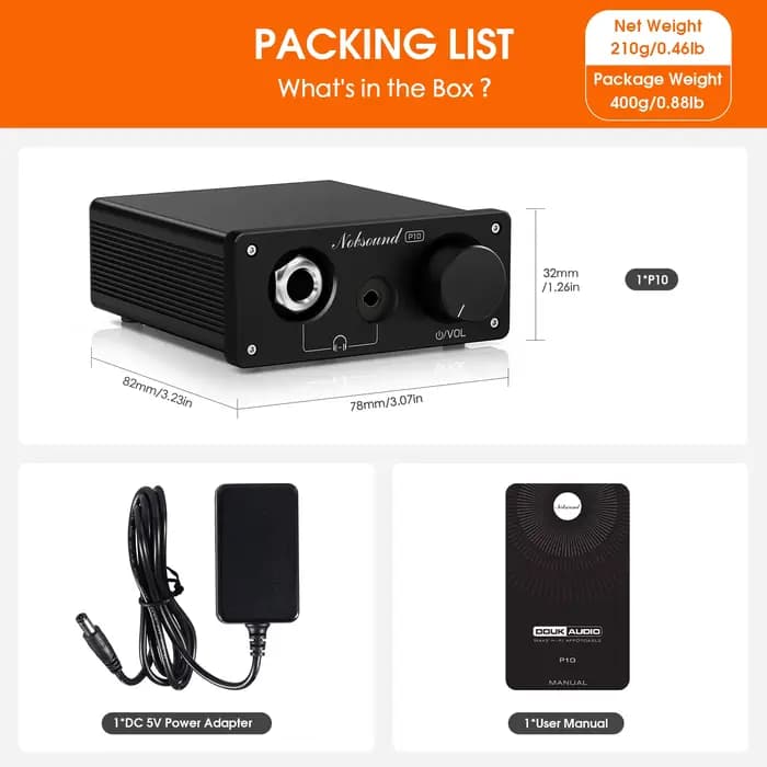 Nobsound P10 HiFi amplificateur de casque stéréo RCA amplificateur Audio AUX out amplificateur de bureau pour casques