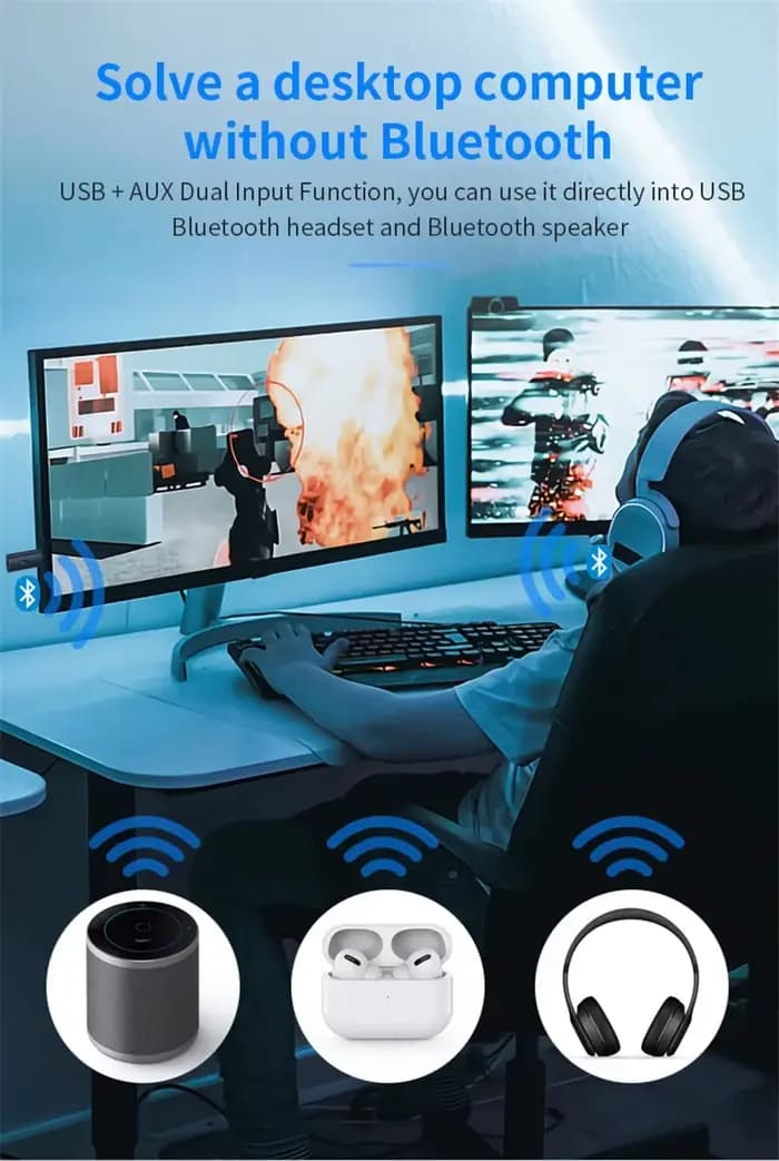 Adaptateur émetteur audio sans fil Bluetooth