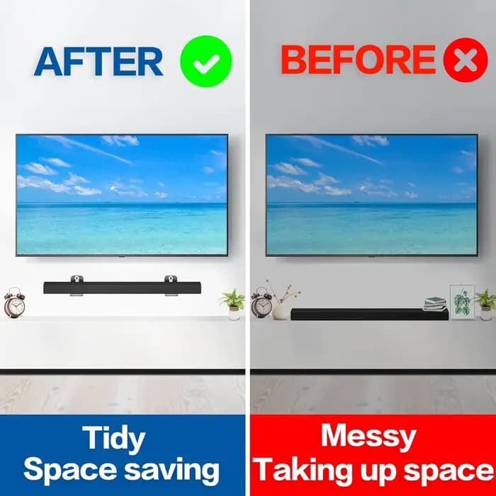 Kit de support mural universel pour barre de son