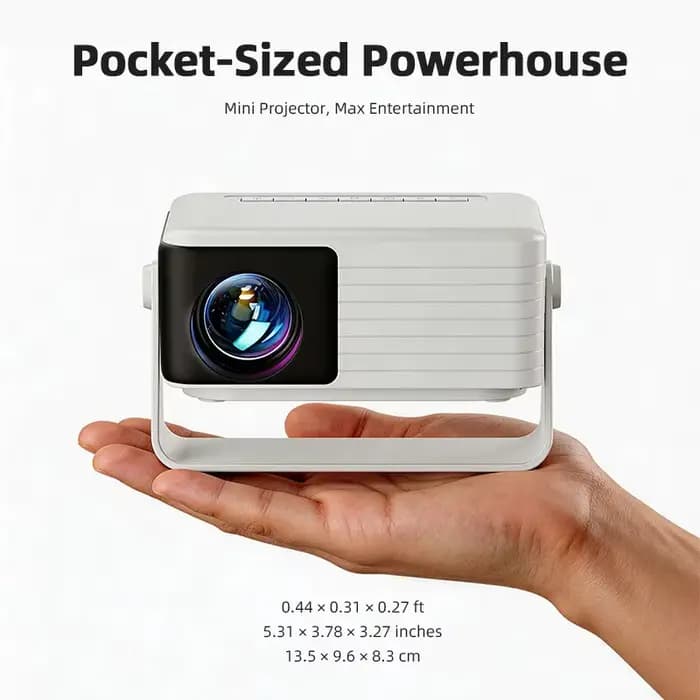 Mini projecteur 2026 Smart TV AUN Y3 rotatif pour cinéma maison