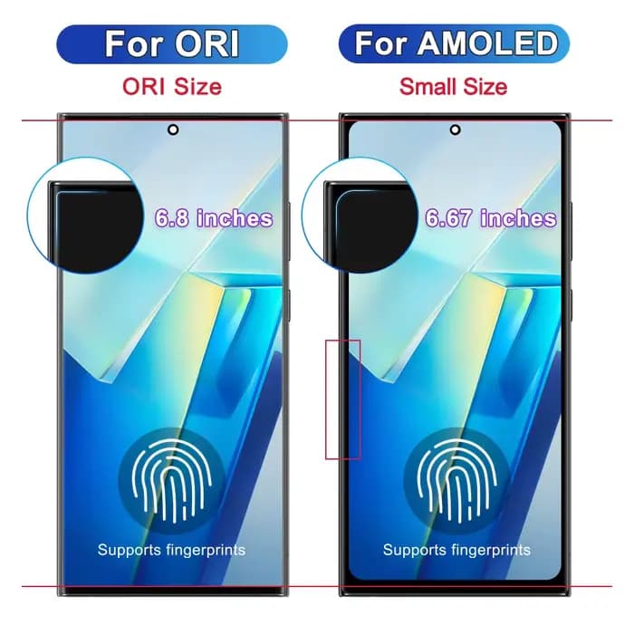 Écran tactile LCD Super AMOLED avec châssis