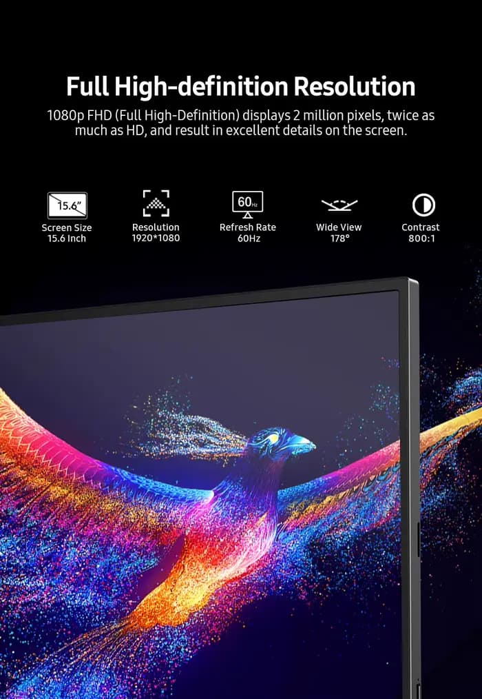 UPERFECT Touch E7 Écran tactile portable de 15