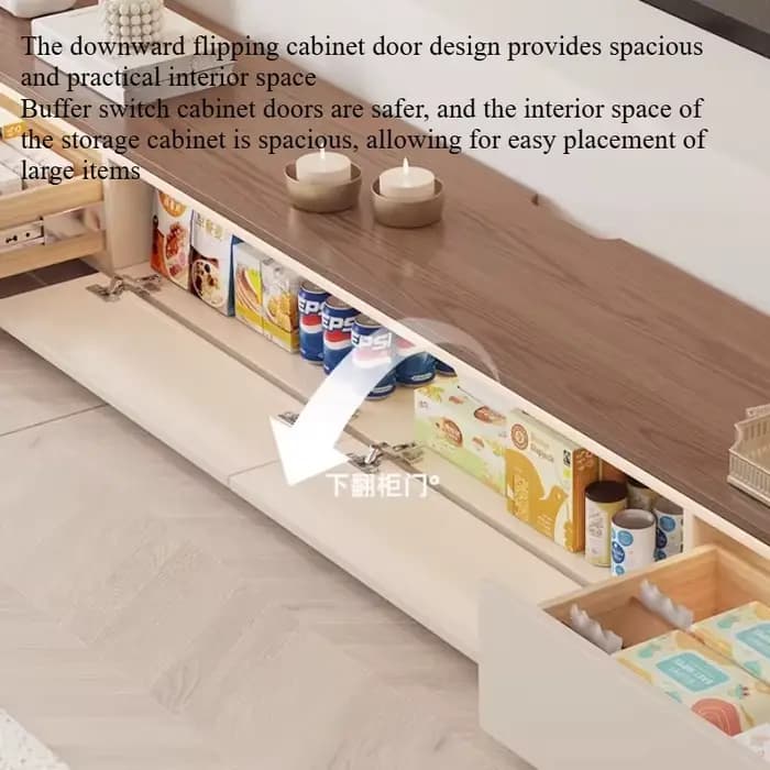 Ensemble meuble TV moderne et table basse blanc pour salon