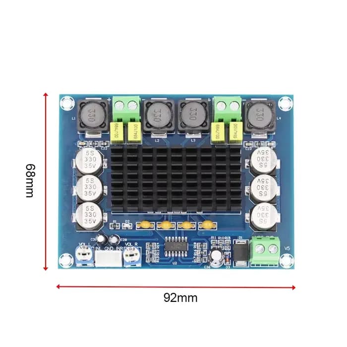 D2 XH-M543 DC 12V 24V 120W * 2 carte amplificateur Audio de puissance numérique double canal