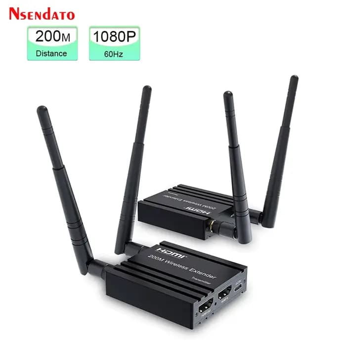 Émetteur et récepteur vidéo HDMI sans fil 5G, extension 200m, 1080P, adaptateur stick pour partage d