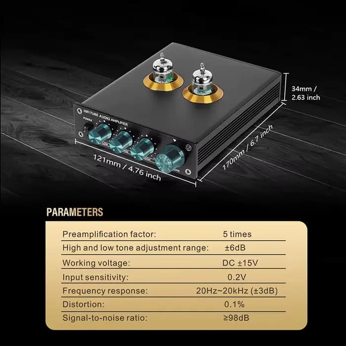 Préamplificateur Audio à Tube électronique professionnel