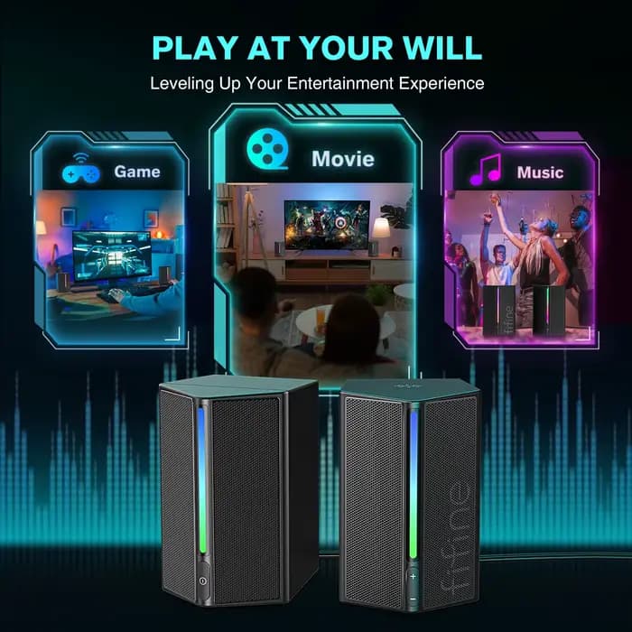 FIFINE – boîte de son de jeu avec son Surround stéréo
