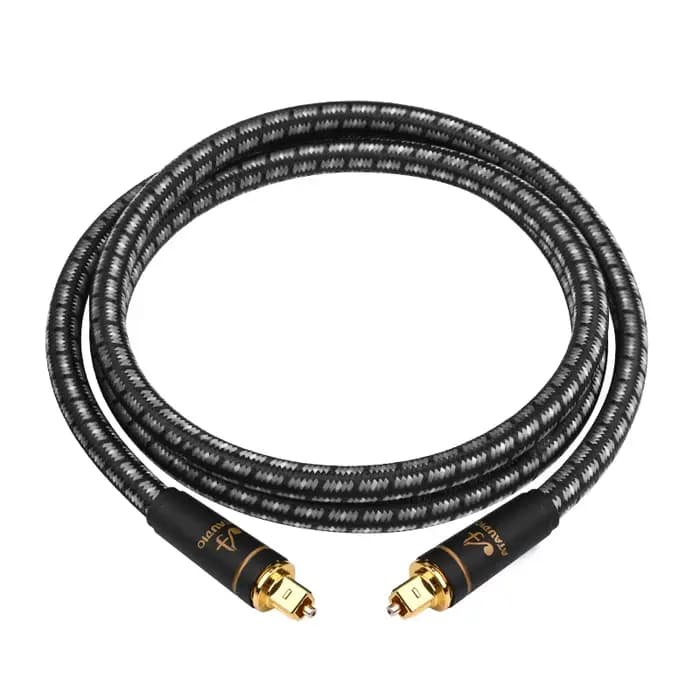ATAUDIO câble Audio optique numérique Toslink SPDIF câble Coaxial 1m 2m 5m pour amplificateurs Blu-r