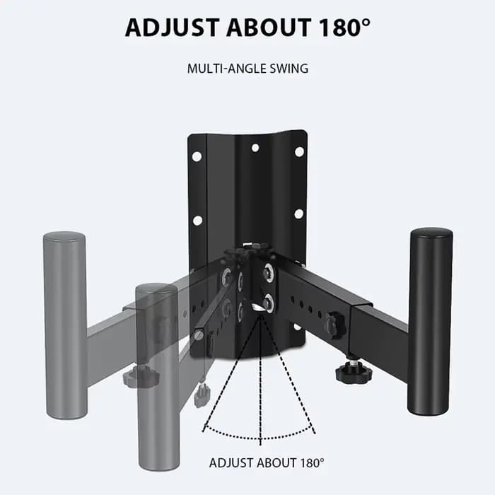 1 paire de supports muraux pour haut-parleurs