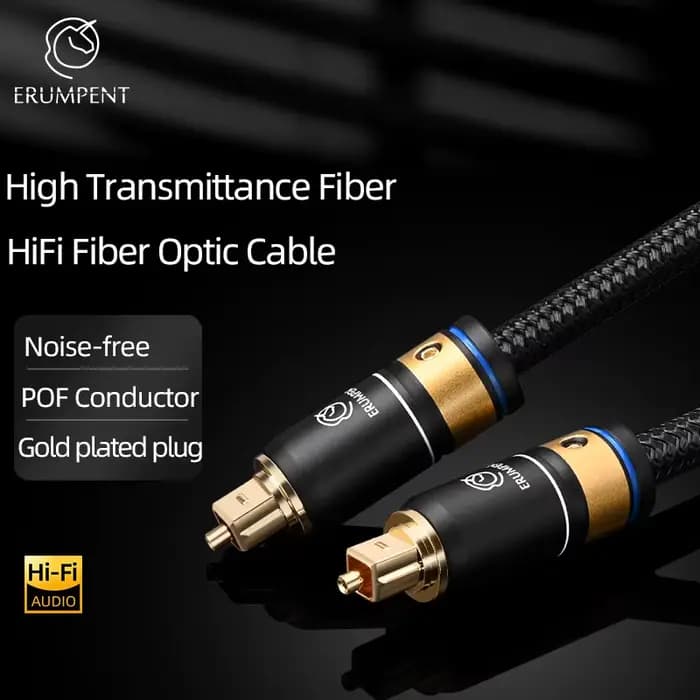 ERUMPENT câble Audio optique numérique HiFi conducteur POF numérique Toslink SPDIF fil Audio à fibre