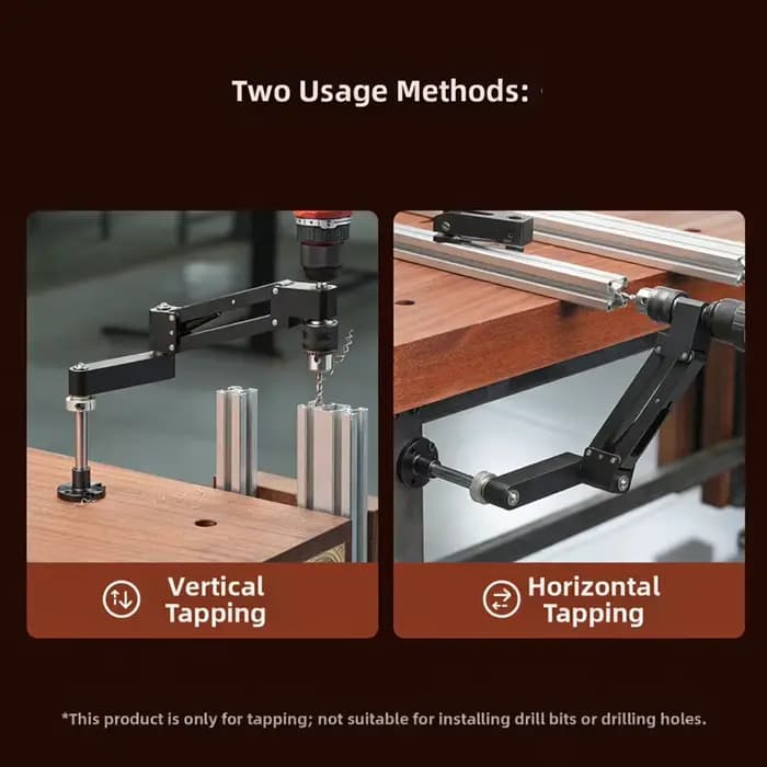 Support de perçage à bras articulé pour perceuse à main