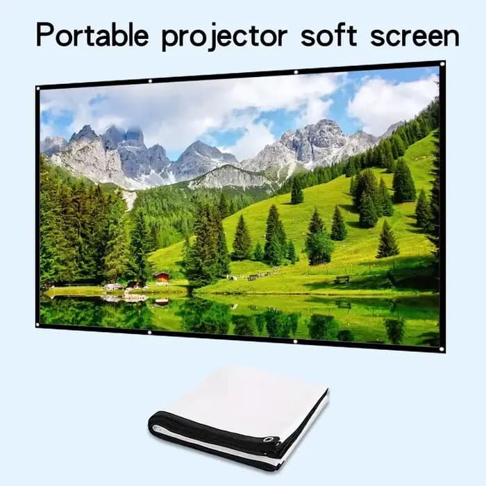 Écran de projection mural pliable