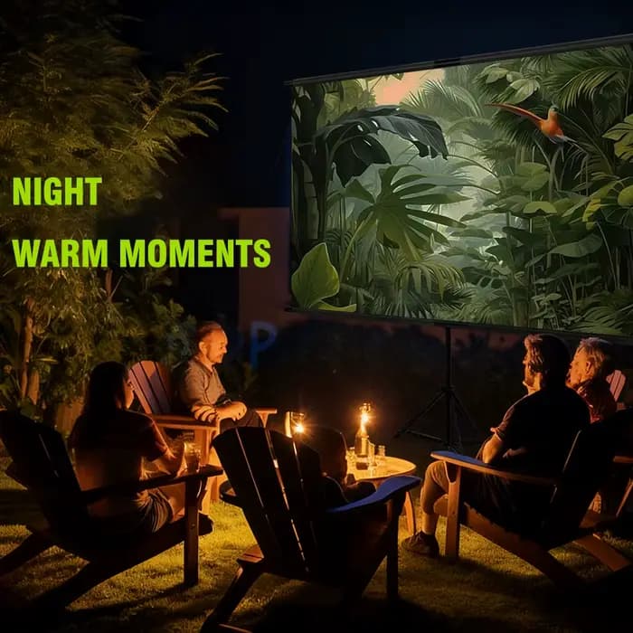 Écran de projecteur avec support unique-4K HD 16:9