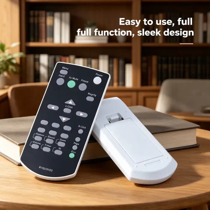 Télécommande de remplacement pour projecteur R102, compatible avec les projecteurs de bureau et de salle de classe Ricoh R104 R106 R108