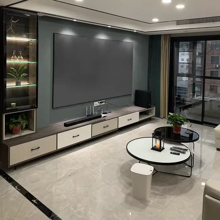 T2ALRF – écran de projection trinovisuels 16:9 HDTV 4K/8K, Ultra HDR 3D, rétro-éclairage LED, lumièr
