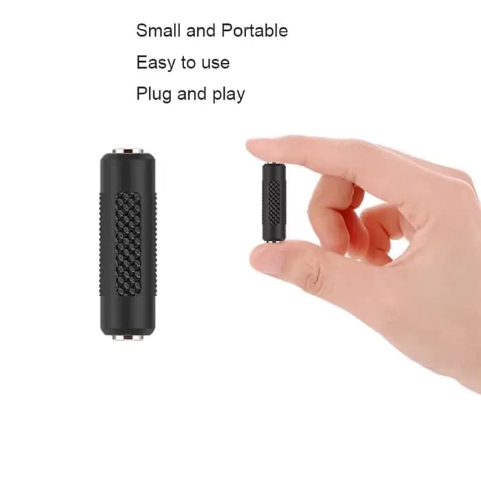 Connecteur adaptateur Audio 3.5mm femelle à femelle
