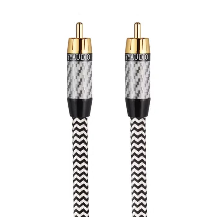 Câble audio coaxial numérique stéréo pour amplificateur TV, caisson de basses Hi-Fi, câble audio RCA